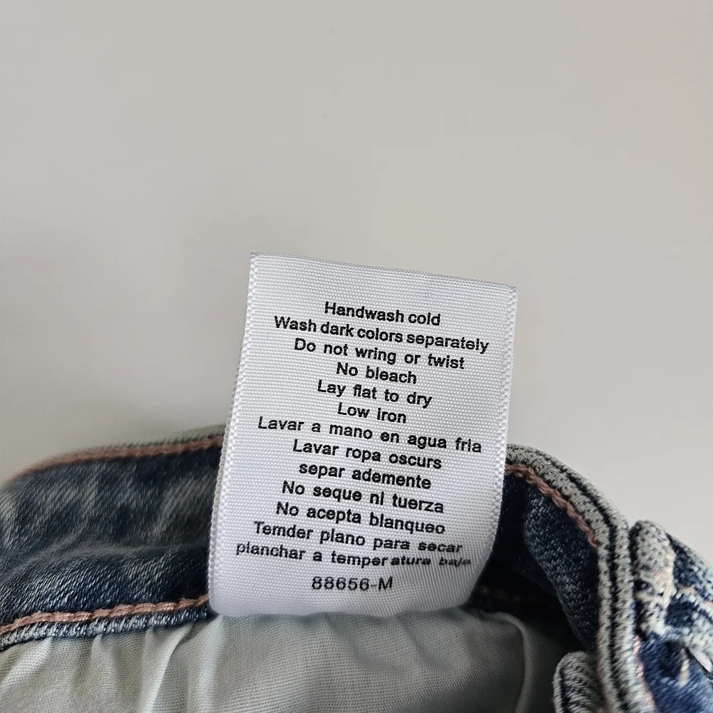 Judy Blue Straight Leg Jeans Size 5/27 Lightly Distressed Medium Wash Stretch - Picture 9 of 9